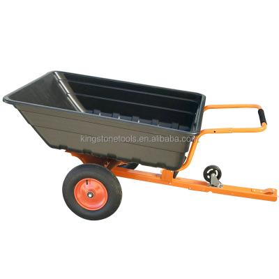 China Heavy Duty ATV Semi Trailer Garden ATV Trailer Garden ATV Cart Farm Tractor Dump Heavy Duty Utilty Trailer Outdoor Poly Small Trailer With Plastic Tray TC3080 for sale