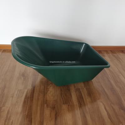 China Garden Wheelbarrow 100L Poly Plastic Tray Bucket For Wheelbarrow for sale