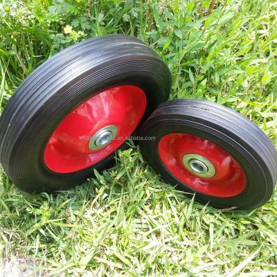 China swivel & 10inch, 8inch, 6inch rigid solid rubber wheel, solid wheel for hand trollelly, cart and dolly etc. for sale