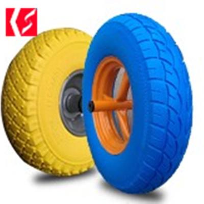 China Hotels Russia Market PU Shape Wheel 16INCH 16*400-8 Wheels for sale