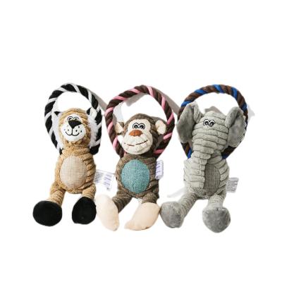 China Hot Selling Dog Toys Durable Small Animals Stuffed Dog Toys Dog Squeaky Toys Chew for sale