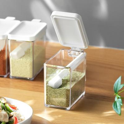 China Viable can wholesale customize storage box Japanese style popular plastic seasoning for household kitchen for sale