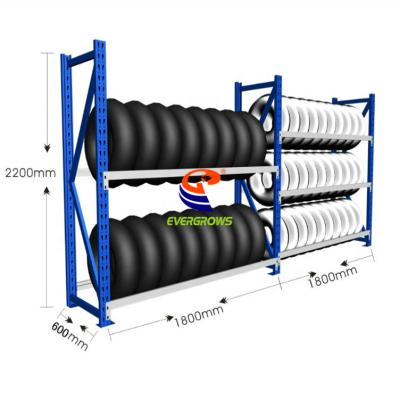 China High Quality Corrosion Protection Tire Storage Rack, Truck Spare Tire Rack, Racking Equipment for sale