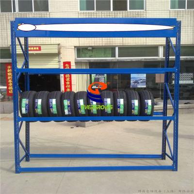 China Corrosion Protection Stackable Forklift Tire Warehouse Racks Tire Rack Selective Tire Racking for sale