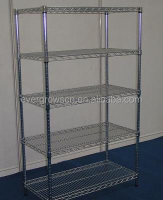 China Easy Installation Corrosion Protection 4-5layer Wire Shelving And Metal Rack For Storage for sale