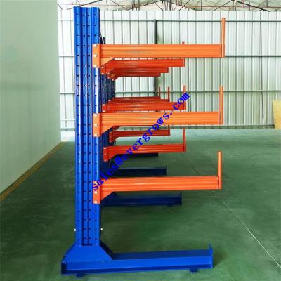 China Corrosion Protection Industrial OEM Service Cantilever Racks Cantilever Warehouse Racking For Rebar Storage for sale