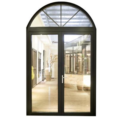 China French And Single Exterior Thermal Insulation Patio Waterproof Exterior Thermal Cut Aluminum Interior Main Entry Glass Door for sale