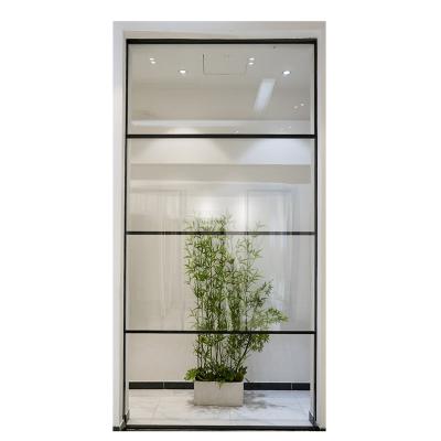 China Factory direct sales of decorative aluminum and glass hardware modern minimalist panoramic electric lifting doors for sale