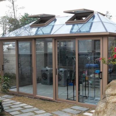 China All Styles Customized Factory Sales Aluminum Sunroom Garden Free Standing Glass Home for sale