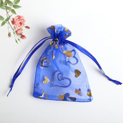 China Gift packaging Personality Organza Gift Bag Drawstring Bolsas De Jewelry Organza Pouch for sale