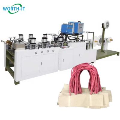 China Easy Opreation Hot-melt Glue Paper Bag Handle Gluing Machine Kraft Paper Handle Making Machine for sale