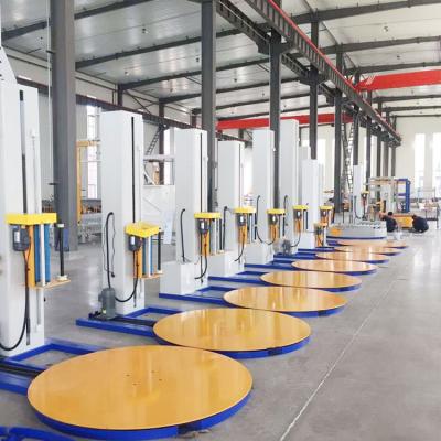 China Factory Sale Mast Height 400mm Stretch Wrapping Machine Full Automatic 1500 mm Mast Size 400mm Luggage Stretch Wrapping Machine Pallet Shrink Wrap Machine for sale