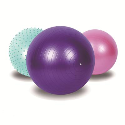 China Durable Wholesale Custom Logo Gym PVC Multicolor Yoga Balance Ball for sale