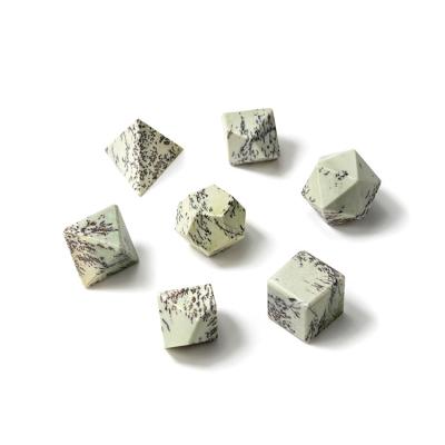 China Dnd Trendy RPG Dungeons And Dragons Board Game Custom Natural Stone Dice for sale