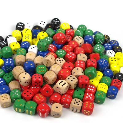 China KTV.Bar.Family Entertainment Customized D6 20mm Rounded Wooden Dice For Use With TTRPG Board Game for sale