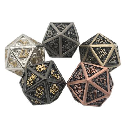 China Fashionable 25mm Dungeons And Dragons Polyhedron D20 Custom Hollow Dnd Game Dice for sale