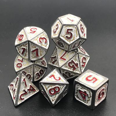 China Fashionable Custom Color Bulk Dnd Polyhedron Game Entertainment Metal Dies for sale