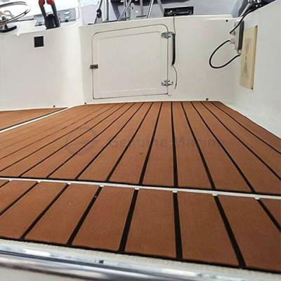 China Modern Hot Sale Brown Foam Sheet Custom Made Deck Fooring Marine EVA Boat Fooring for sale