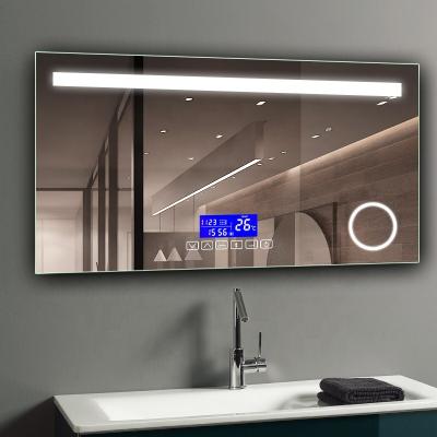 China Illuminated Waterproof Touch Screen Touch Switch Smart Mirror With Radio And Light for sale