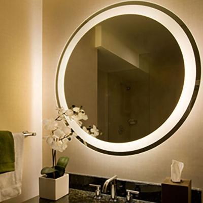 China Bright LED Lighting Large Fogproof Round LED Wall Mounted Bath Room Mirror for sale