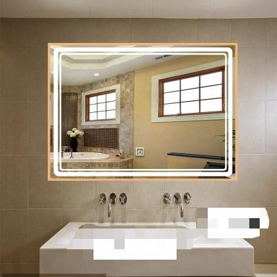 China Contemporary Frameless Luxury Backlit Use Hotel Light Up Mirrors Decor Wall Glass Beveled for sale