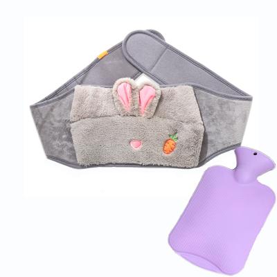 China New Physiotherapy Heating Water Bottle Warm Belt Medical Nursing Electric Protective Bag With Rabbit Fur Warm And Comfortable Warm Belt for sale