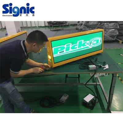 China Outdoor Taxi Top P3.33 Led Screen 3G Full Color WIFI GPS Outdoor Wireless Taxi Led Top Light Display for sale