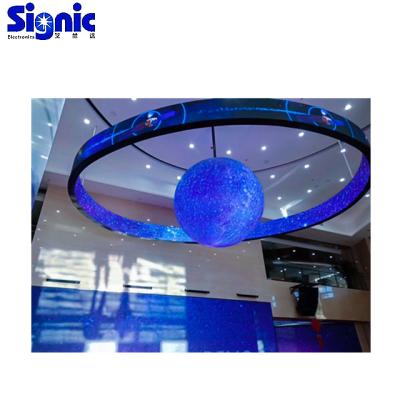 China Hot Selling Full Color Indoor 3D Indoor Advertising 360 Led Sphere P3 P4 P5 P6 High Brightness Spherical Sphere Led Display for sale