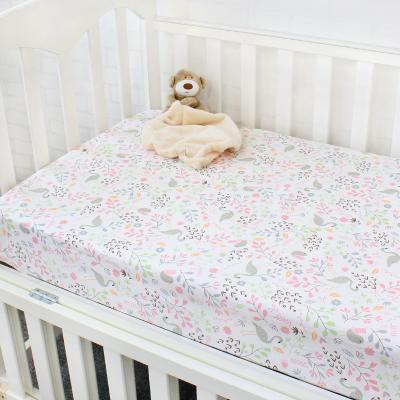 China 100% Organic Cotton Crib Section Summer Bedding Slim Safe Thin Baby Crib Sheet for sale