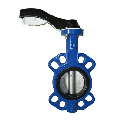 China High quality water treatment wafer handle butterfly valve dn300 wafer for sale