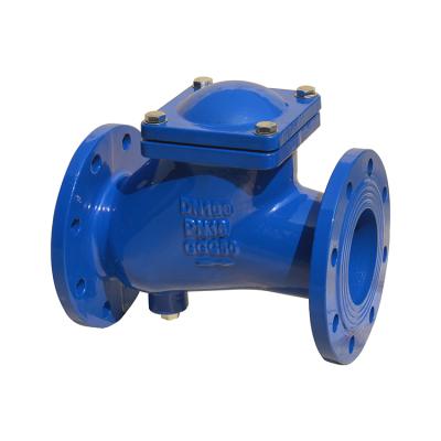 China High Quality Water Treatment Flange Double Pressure Non Return Ball Check Valve for sale