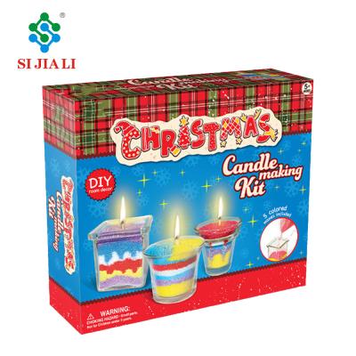 China Educational Kids Toys DIY Candle Making Kit For Christmas 30x26x7 cm for sale