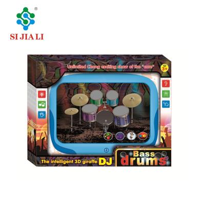 China Hot Sale Educational Smart 3D Giraffe Toy Hot DJ Bass Drums Pad English Teaching Machine Toys For Children for sale