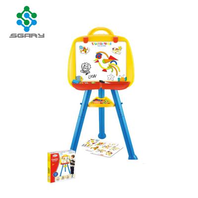 China Plastic Supermarket Toys Educational Study Learning Drawing Writing Easel Stand For Kids for sale