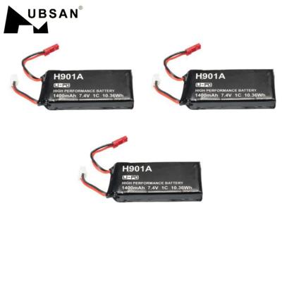 China Hubsan Lipo Battery 3PCS 7.4V 1400mAh Lipo Battery For Hubsan H501S H502S H109S H901A Transmitter for sale