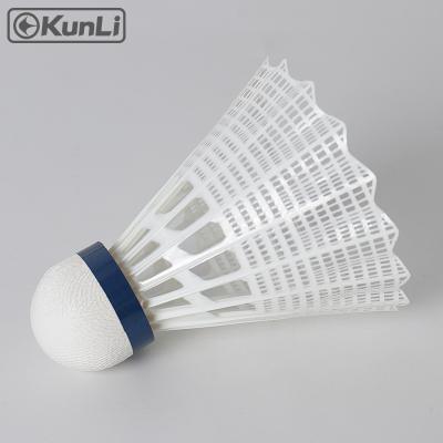 China Natural Cork OEM Badminton Ball High Quality Nylon Shuttlecock Ball 6pcs Super Durable Nylon Shuttle Cock Badminton Ball for sale