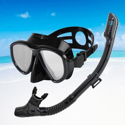 China Professional Custom Snorkel Set Mask Snorkel Mask HD Silicone Lens Snorkel Set Mask Scuba Diving Equipment Mask For Adult PAF-X1/AS3002 for sale