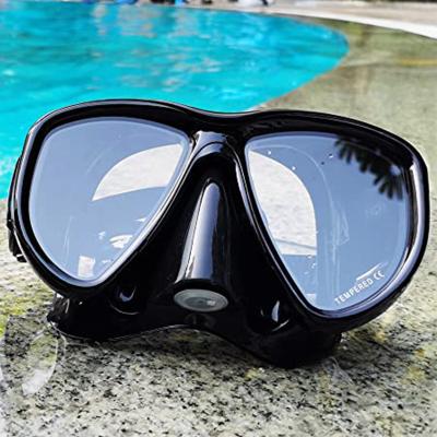 China Professional Scuba Diving Mask High Quality Glass Silicone Snorkel Mask HD Air Intake Glass Mask Permanent Anti-fog Mirror Mask For Adult for sale