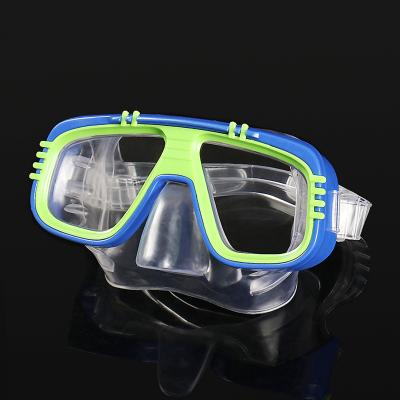 China Custom Silicone Mirror Circle Glass Waterproof Scuba Diving Equipment Snorkel Mask Wholesale Diving Swimming Goggles For Adult for sale