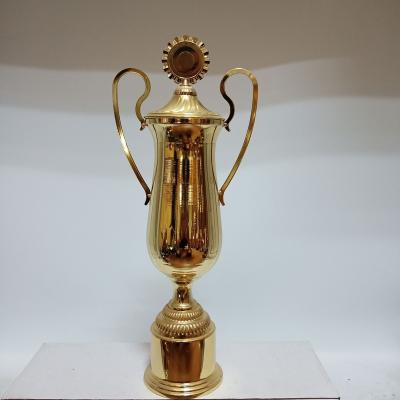 China China Gold Silver Plated Cheap Custom Trophies Award Metal Soccer Trophy for sale