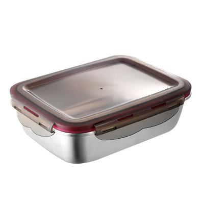 China High Quality Viable Wholesale 304 Stainless Steel Food Containers Food Storage Containers Refrigerator Storage Boxes for sale