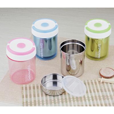 China Factory Direct Sale Food Grade Stainless Steel Stocked Lunch Box Portable Take Away Food Packing Lunch Box for sale