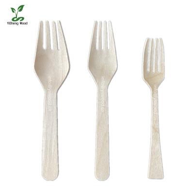 China Hot-selling cheap stocked NEW ITEM Disposable fruit salad eco friendly mini biodegradable disposable wooden cake fork for sale