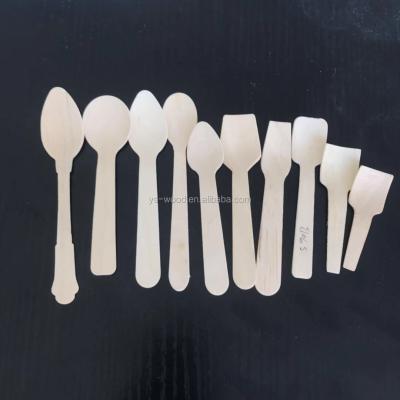 China Wholesale Cheap Eco-Friendly Disposable Wooden Ice Cream Spoon Kids Spoon Kitchen Spoon for sale