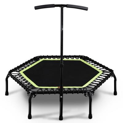 China Without Protective Trampolines Net Professional Gymnastics Indoor Hexagonal Fitness Trampoline With High Quality for sale