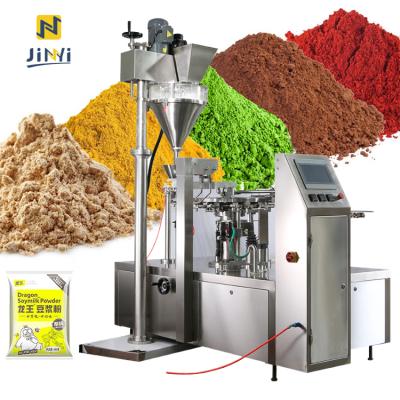 China JINYI JY8D-F250 Premade Bag Ziplock Top Pouch Powder Packing Machine 5kg Powder Packing Machine for sale