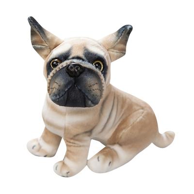 China Soft Cute simulation stuffed animal plush toy dog doll custom various dog breeds plush dog children accompany early education dolls for sale