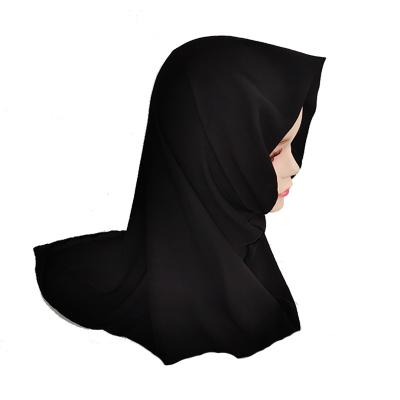 China Newest Muslim Children Chiffon Wrap Plain Cover Hijab Students Headscarf Breath Breathable And Kids Lighter Hijab Islamic Clothing for sale