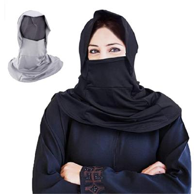 China Full-Coverage Women's Breathable Muslim Scarf Mini Hijab UV Protected Muslim Shawl For Ramadan Prayer Thinner Opaque for sale