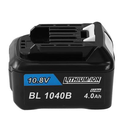 China Suitable machine tools to replace Makitas BL1040B 10.8V 4000~6000mAh rechargeable machine tool battery pack with LED battery indicator for sale